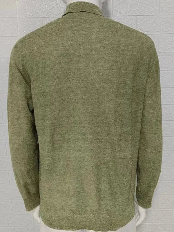 Men’s Slim Fit Turtleneck Pullover Sweater – Knit