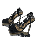 Mesh Strappy High Heels Sandals - Sandals - LeStyleParfait