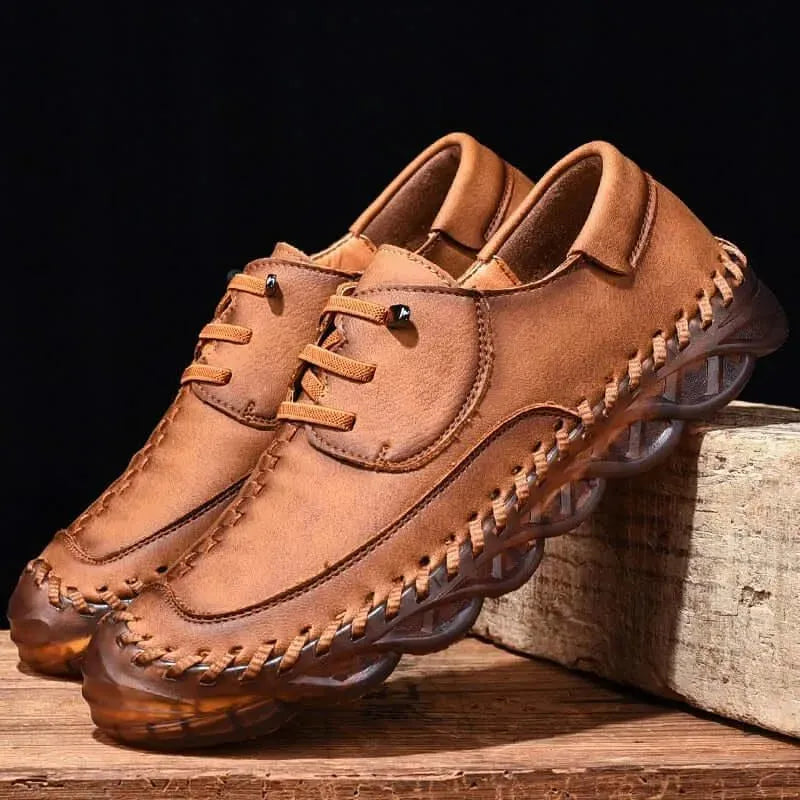 Mido Fashion Leather Slip-On Shoes - Casual Shoes - LeStyleParfait