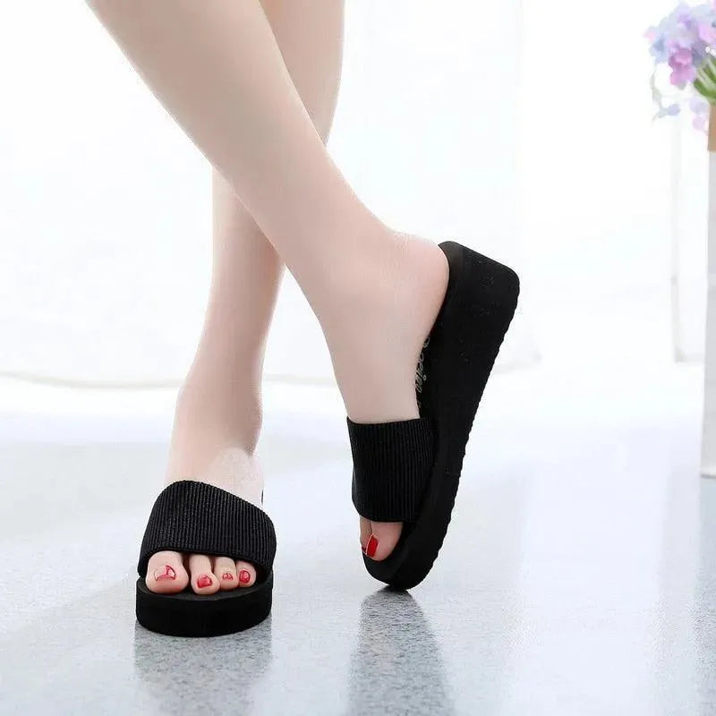 Muffins Slip-On Wedge Sandals - Wedge Shoes - LeStyleParfait