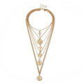 Multi-Layered Head Pendant Necklace - Pendant Necklace - LeStyleParfait