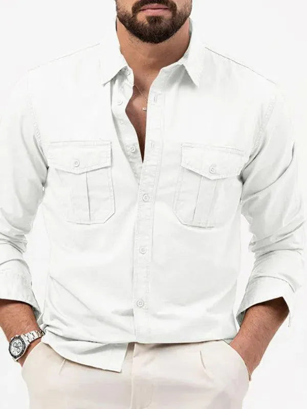 Multi-Pocket Men Casual Shirt - Casual Shirt - LeStyleParfait
