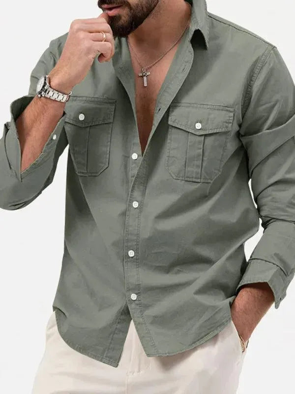 Multi-Pocket Men Casual Shirt - Casual Shirt - LeStyleParfait