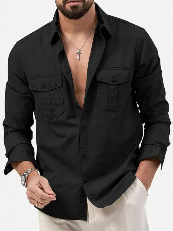 Multi-Pocket Men Casual Shirt - Casual Shirt - LeStyleParfait