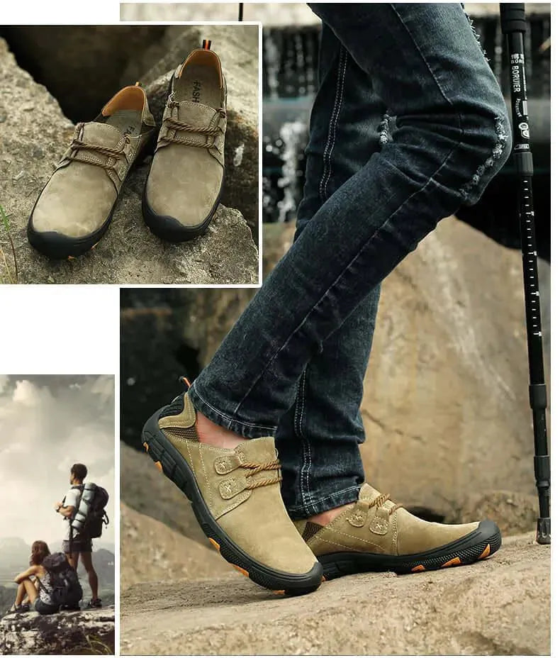 Onyx Casual Hiking Leather Shoes - Casual Shoes - LeStyleParfait