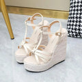 Open Toe Wedge Sandal Shoes - Wedge Shoes - LeStyleParfait