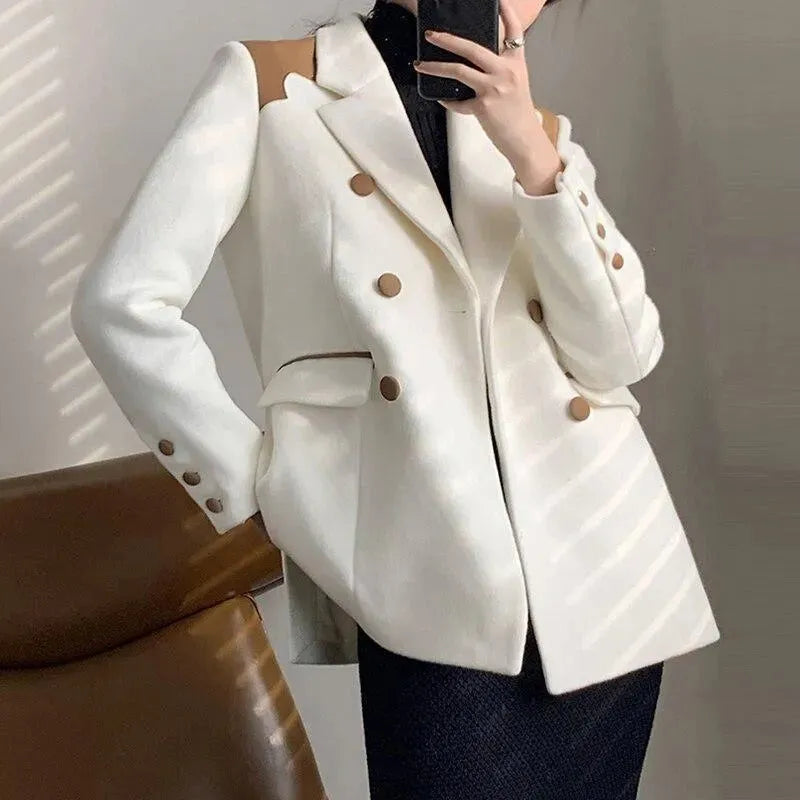 Oversized Luxury Blazer Women - Casual - Patchwork - Women's Blazer - LeStyleParfait
