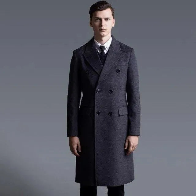 Paris Trench Winter Coat For Men - Trench Coat - LeStyleParfait