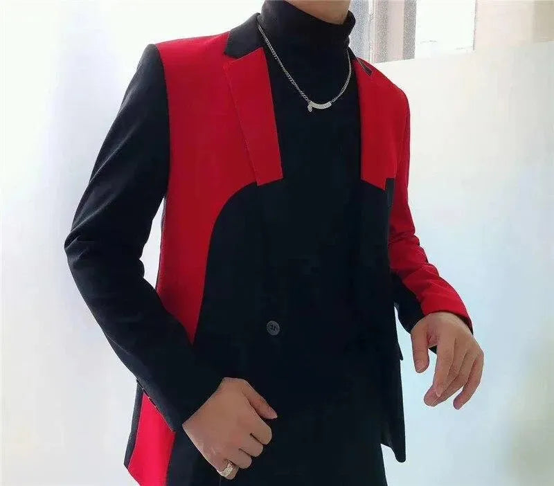 Patchwork Suit - Men's Suit - LeStyleParfait