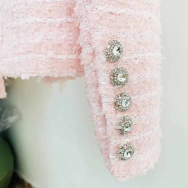 Pearl Tweed Blazer Women - Casual - Pearl - Tweed Blazer - LeStyleParfait