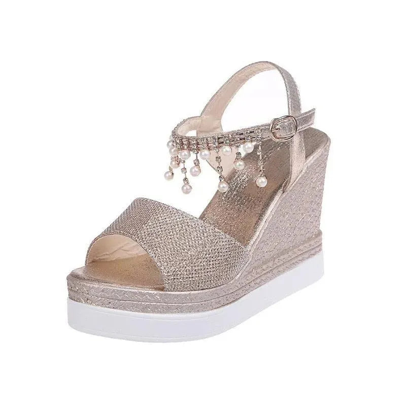 Peep Toe Summer Wedge Shoes - Wedge Shoes - LeStyleParfait