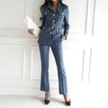 Pinstripe Women Pantsuits - Pantsuit - LeStyleParfait
