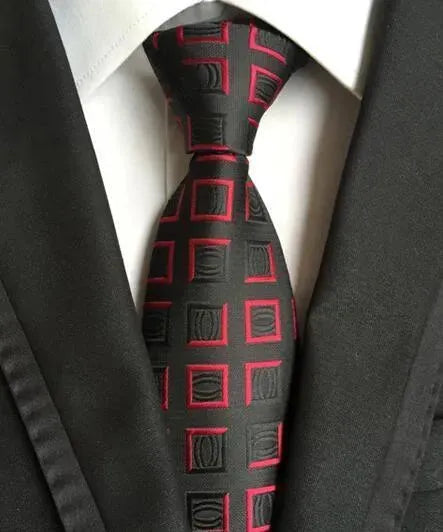 Plaid Striped Silk Men Neckties - Necktie | LeStyleParfait-Necktie