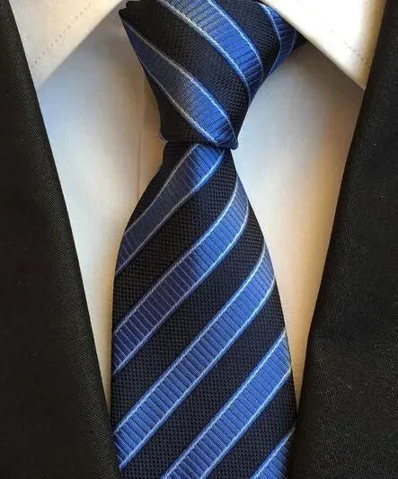 Plaid Striped Silk Men Neckties - Necktie | LeStyleParfait-Necktie