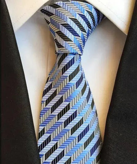 Plaid Striped Silk Men Neckties - Necktie | LeStyleParfait-Necktie