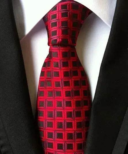 Plaid Striped Silk Men Neckties - Necktie | LeStyleParfait-Necktie
