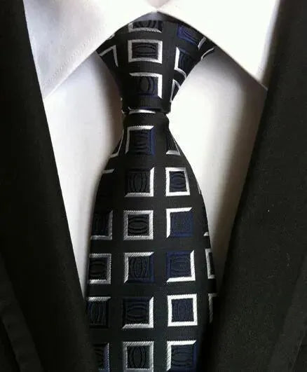 Plaid Striped Silk Men Neckties - Necktie | LeStyleParfait-Necktie