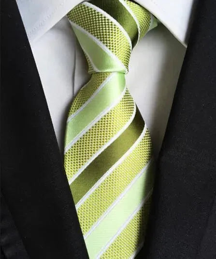 Plaid Striped Silk Men Neckties - Necktie | LeStyleParfait-Necktie