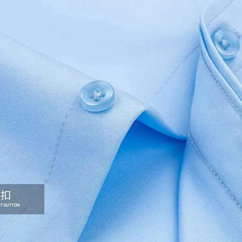 Plain Formal Men's Dress Shirt - Dress Shirt - LeStyleParfait