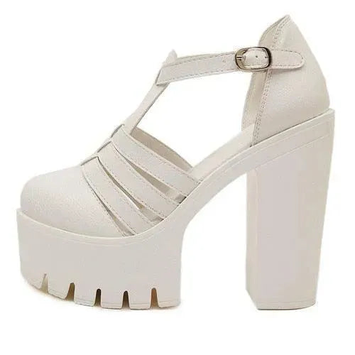 Platform Roman Ankle Sandals - Sandals - LeStyleParfait