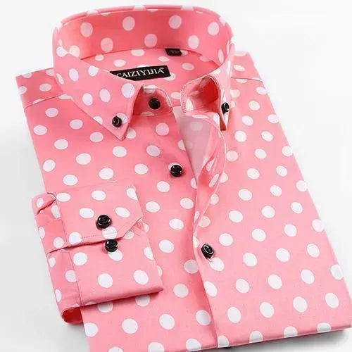 Polka Dot Dress Shirt For Men - Dress Shirt - LeStyleParfait