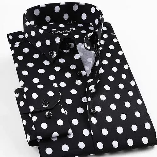 Polka Dot Dress Shirt For Men - Dress Shirt - LeStyleParfait
