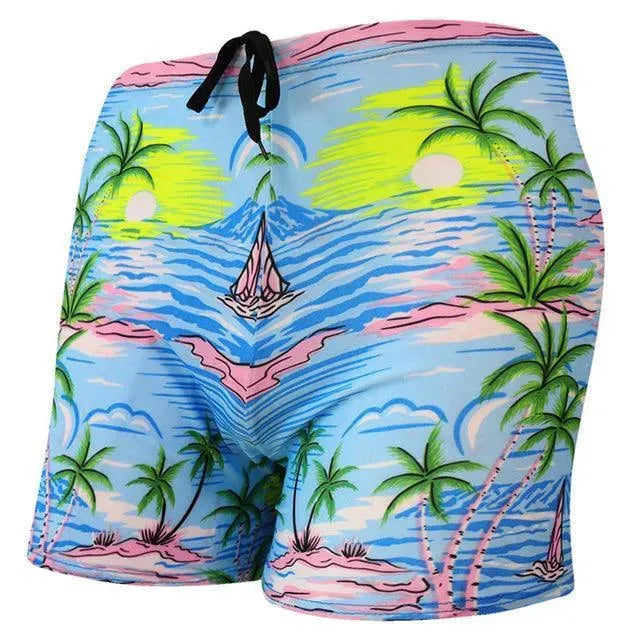 Printed Beach Shorts Trunk - Swim Trunk - LeStyleParfait