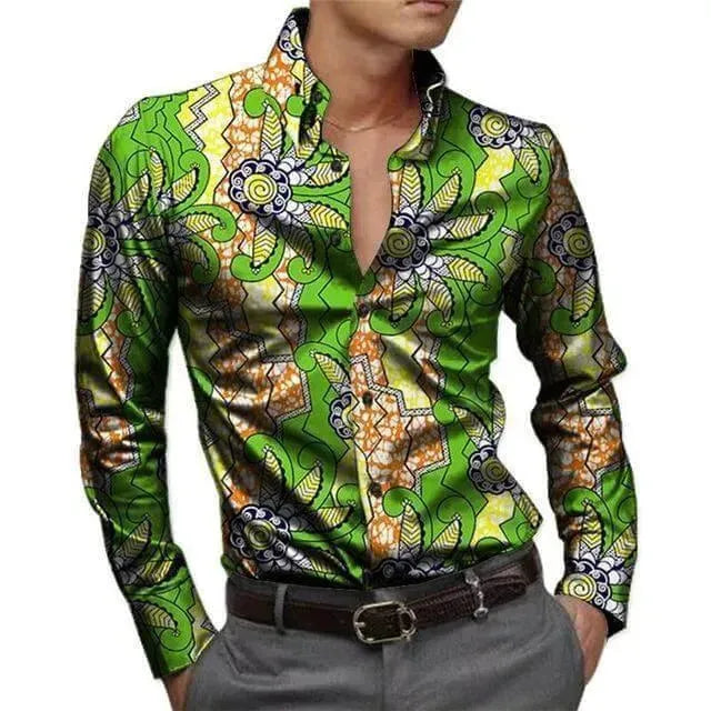 Printed Men's African Shirt - African Shirt - LeStyleParfait
