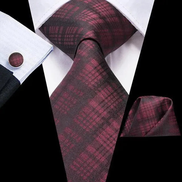 Pure Dedication Cufflink Necktie Set - Necktie | LeStyleParfait-Necktie