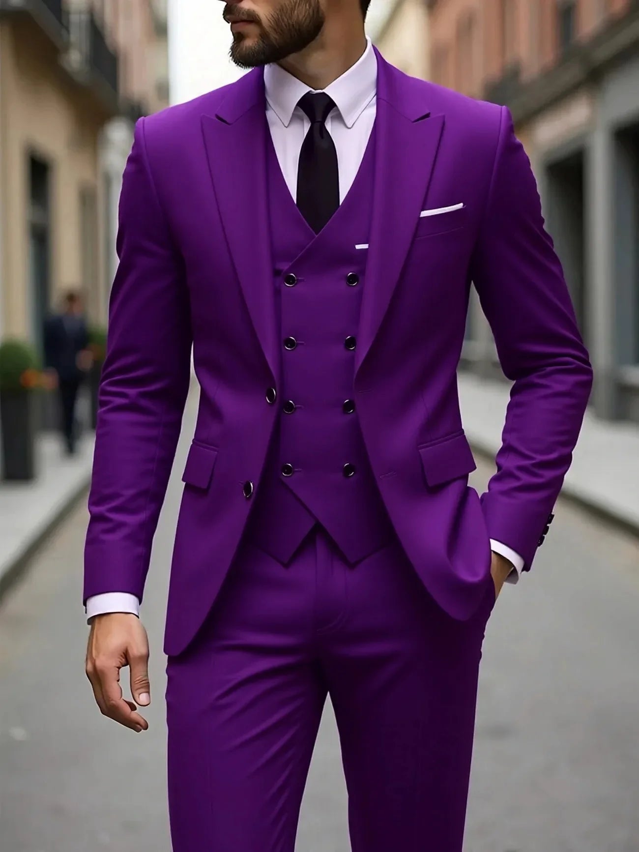 Men's Wedding Tuxedo 3 Piece – Groom Formal Suit