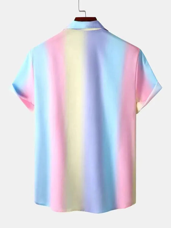Rainbow Short Sleeve Shirt - Short Sleeve Shirt - LeStyleParfait