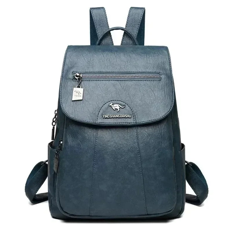 Retro Soft Leather Women's Backpack - Backpack - LeStyleParfait