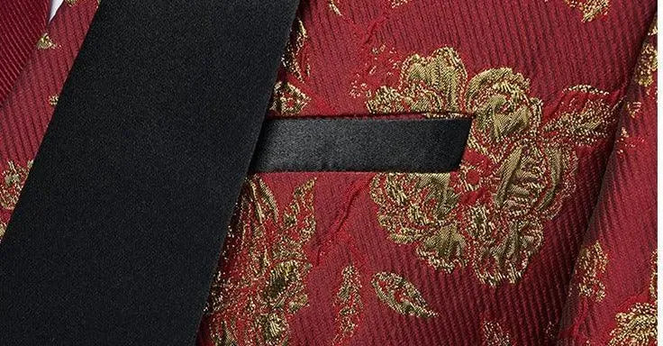 Ricardo Floral Tuxedo Suit - Three Piece Suit - Tuxedo Suit - LeStyleParfait