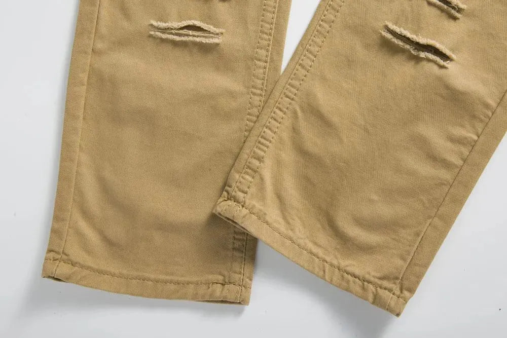 Ripped Jeans Pants With Holes For Men - Men's Jeans - LeStyleParfait