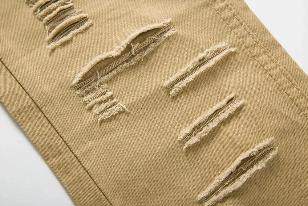 Ripped Jeans Pants With Holes For Men - Men's Jeans - LeStyleParfait