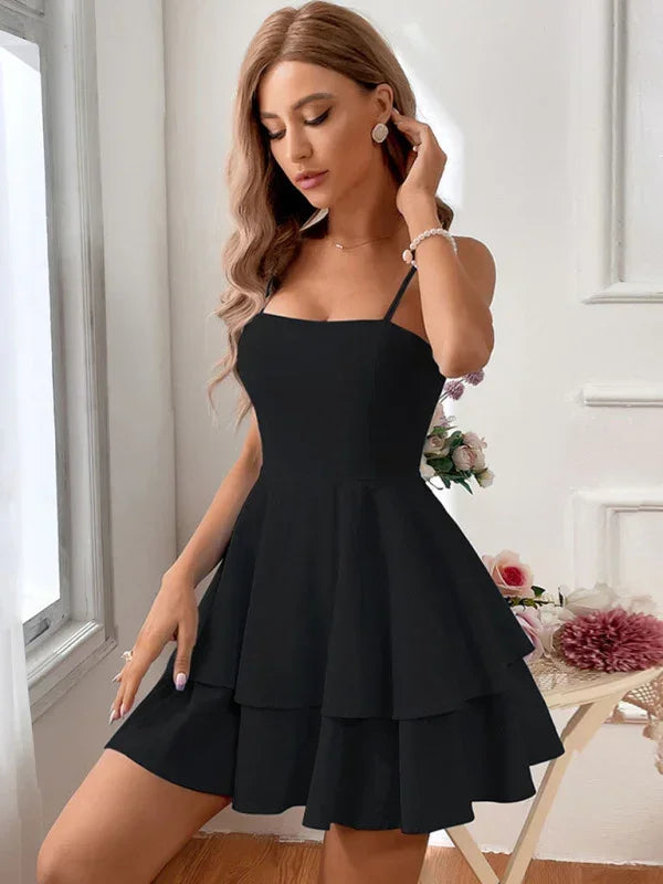 Romantic White Cotton Mini Dress