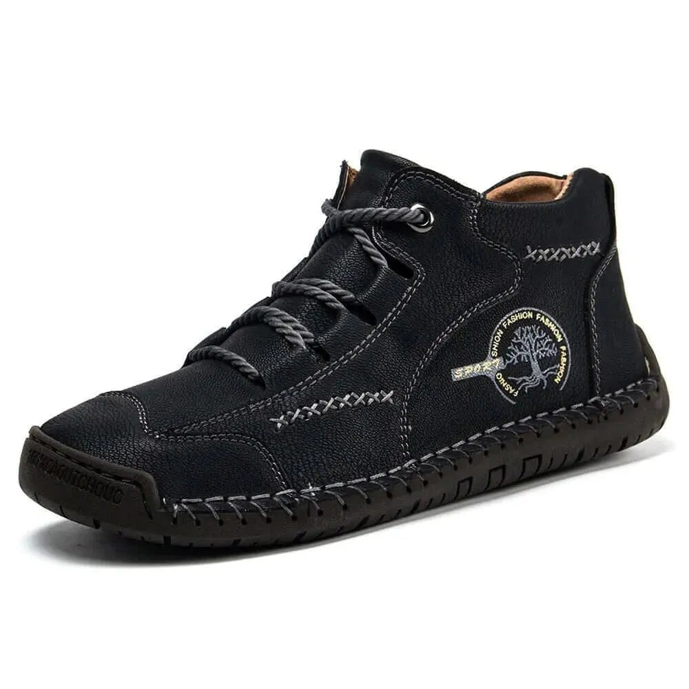 Rook - Lace-Up Leather Ankle Boots - Boots - LeStyleParfait