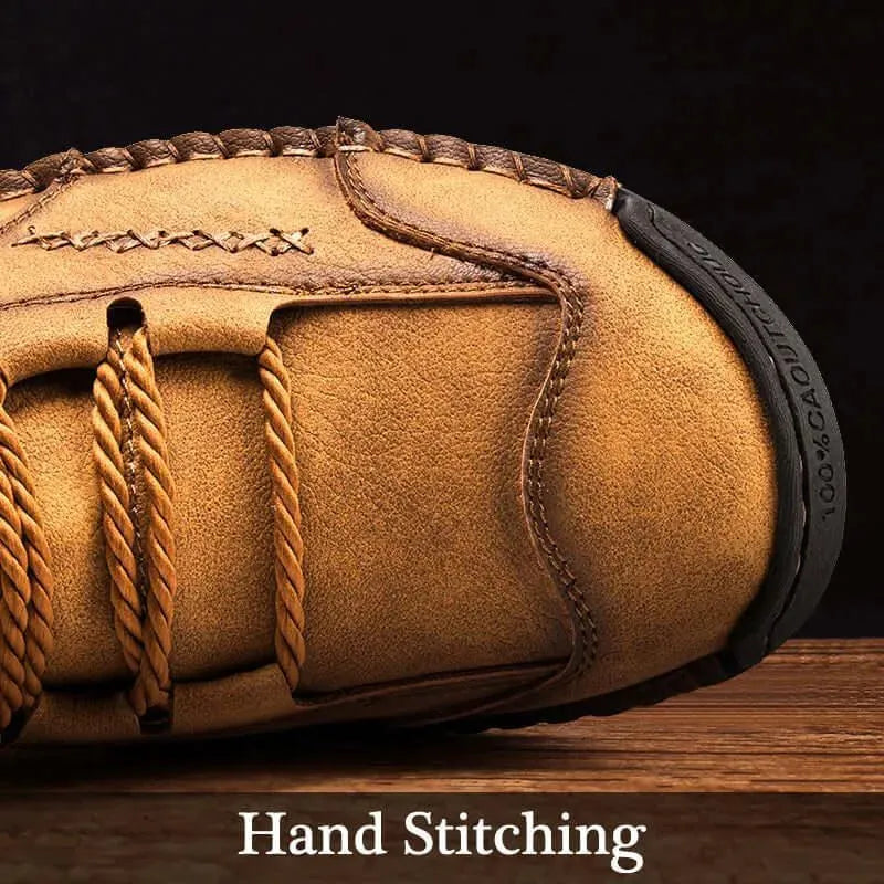 Rook - Lace-Up Leather Ankle Boots - Boots - LeStyleParfait