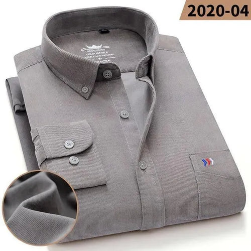 Ryan Corduroy Winter Shirt For Men-Men Shirts-LeStyleParfait