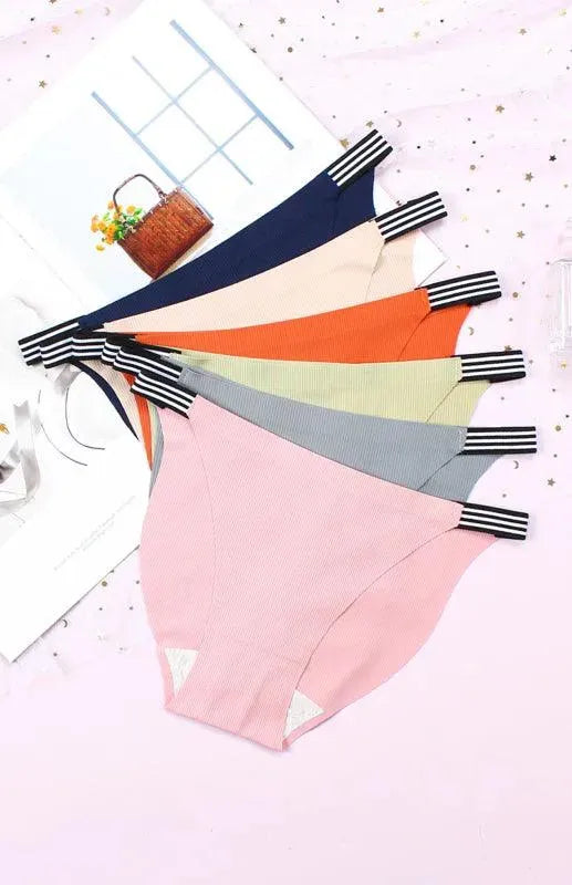 LeStyleParfait Women's Underwear Underwear Slips Plain-Solid-Panties