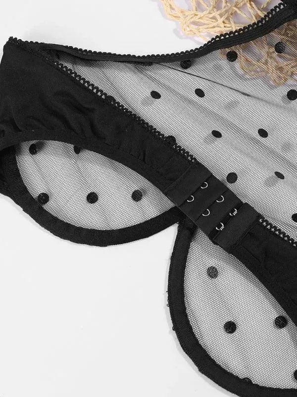Sequins Strappy Lingerie Set - Lingerie Set - LeStyleParfait