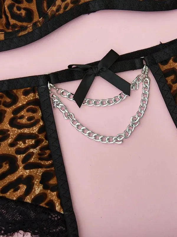 LeStyleParfait Women's Lingerie Sexy Ladies Embroidered-Lingerie Set