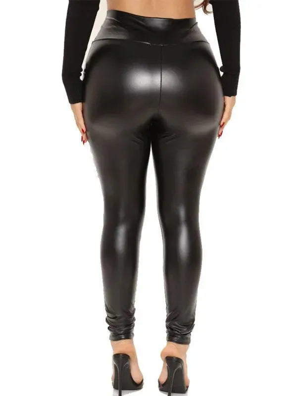 Sexy Slim Fit Leather Women Pants - Women Pants - LeStyleParfait
