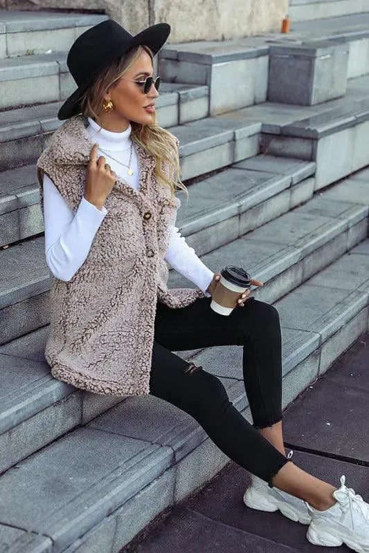 Sleeveless Long Women Winter Coat - Winter Coat - LeStyleParfait