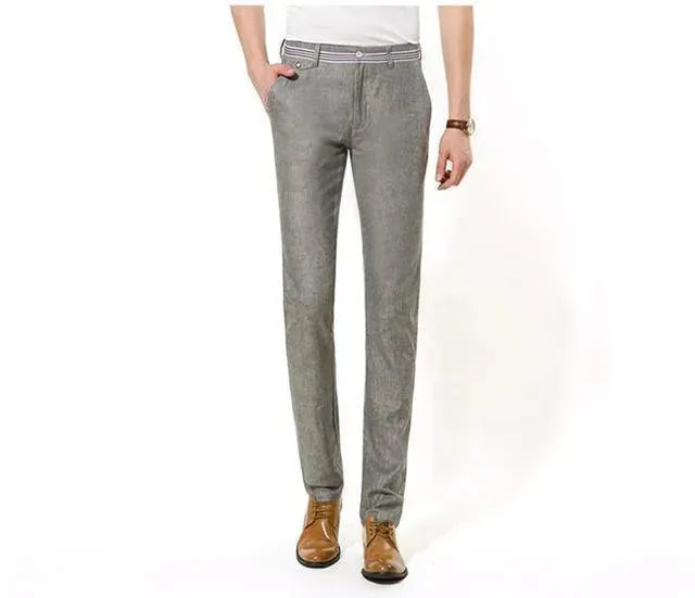 Slim Fit Casual Linen Pants For Men - Linen Pants - LeStyleParfait