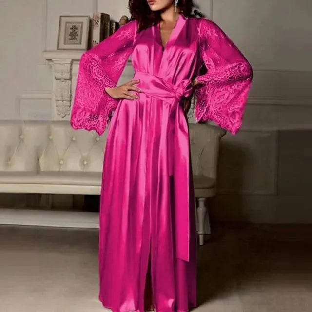 Smooth Like Silk Lace Nightgown - Nightgown - LeStyleParfait
