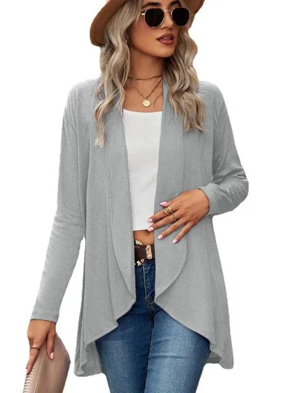 Solid Loose Women Cardigan Sweater - Cardigan Sweater - LeStyleParfait