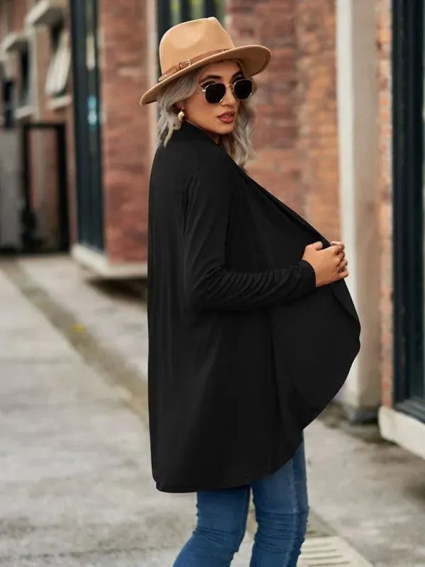 Solid Loose Women Cardigan Sweater - Cardigan Sweater - LeStyleParfait