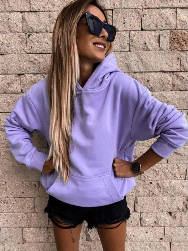 Solid Warm Women Hoodie - Women Hoodie - LeStyleParfait