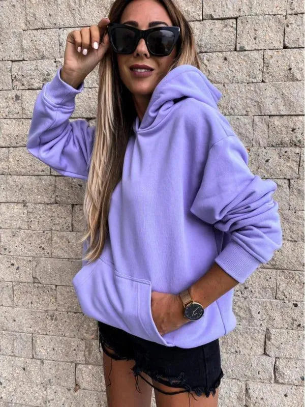 Solid Warm Women Hoodie - Women Hoodie - LeStyleParfait